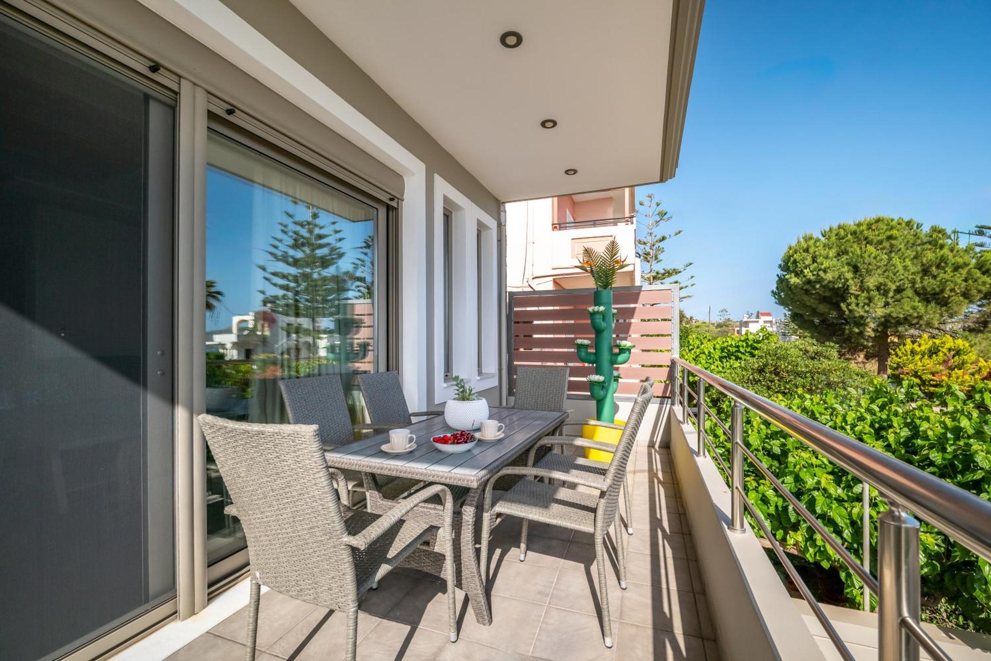 Aria Sea View, Chania Stalós Esterno foto