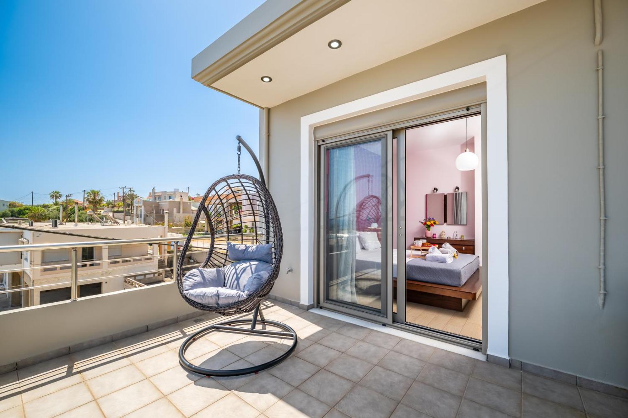 Aria Sea View, Chania Stalós Esterno foto