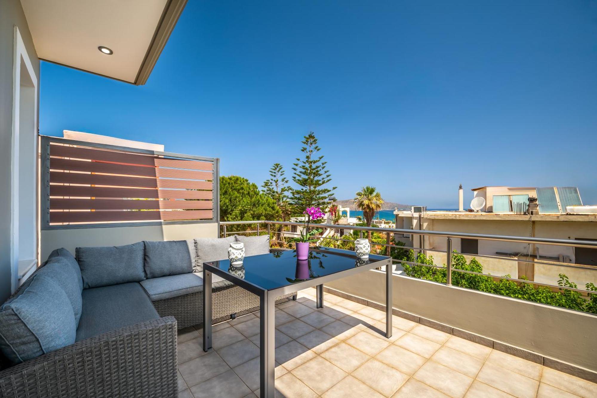 Aria Sea View, Chania Stalós Esterno foto